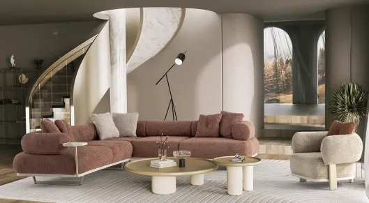 Product img 2, Maserati Metal Ayaklı Köşe Koltuk Takımı